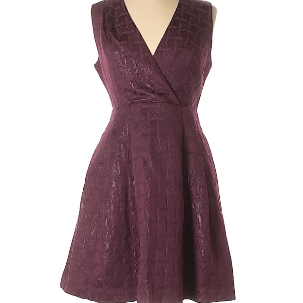 Purple cocktail dress - great for winter events